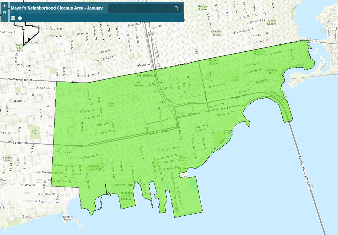 Mayors Neighborhood Cleanup Map January 2020