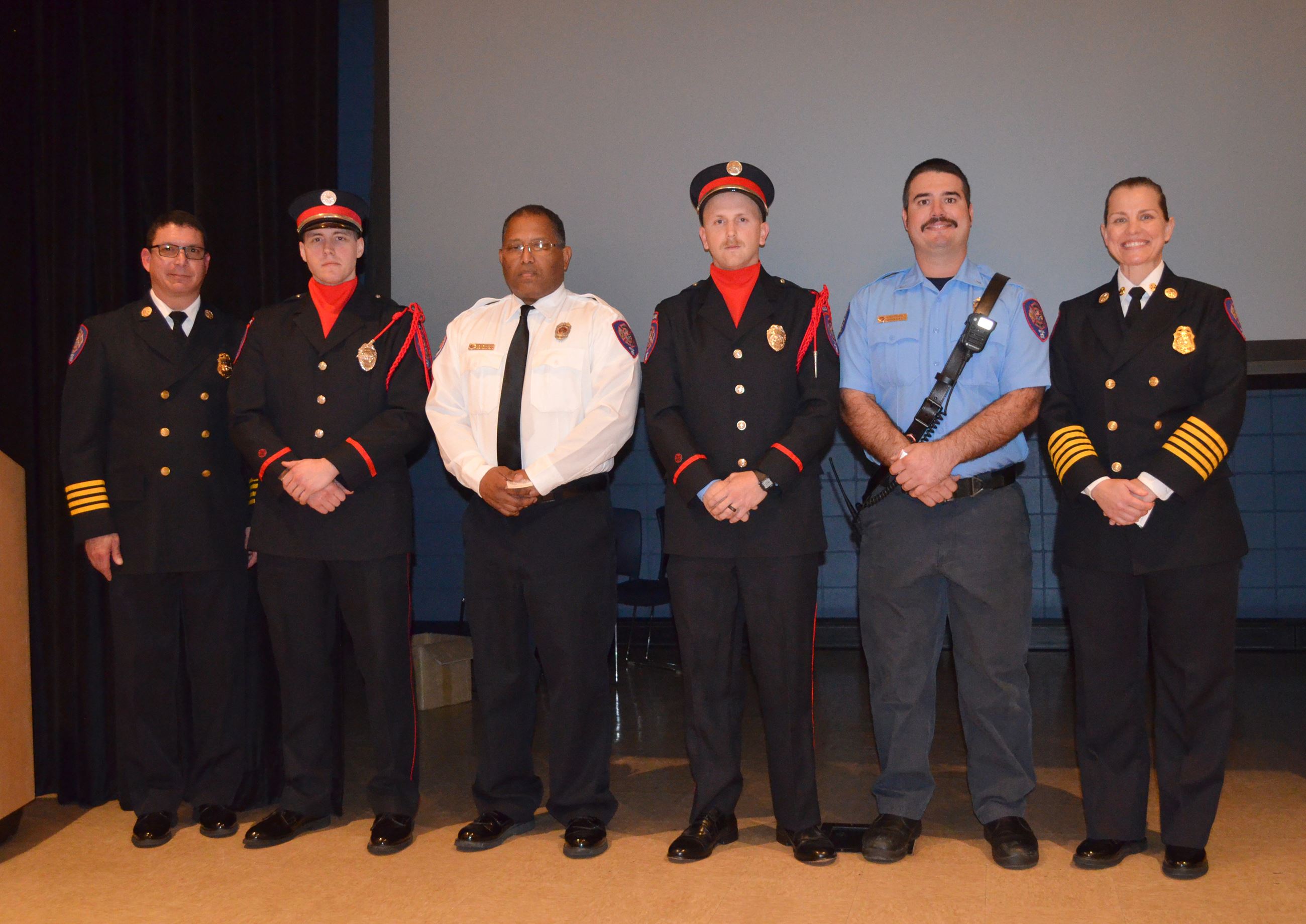 Members of the pensacola fire department at their annual awards ceremony