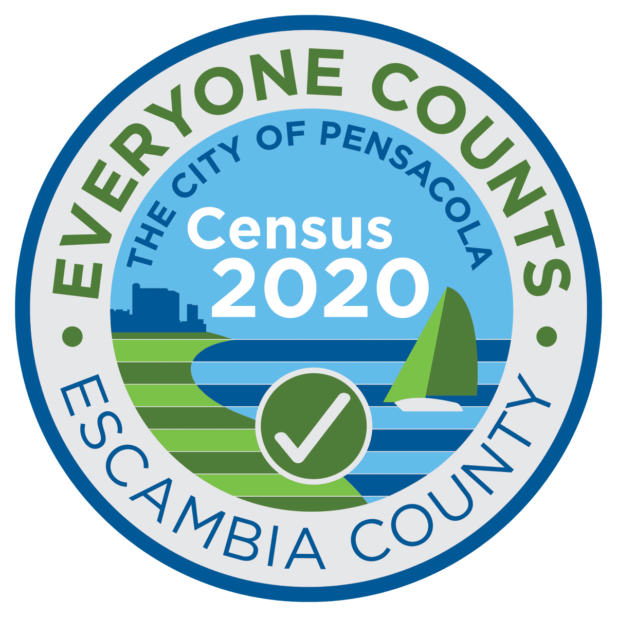 Census Logo Escambia County and City of Pensacola