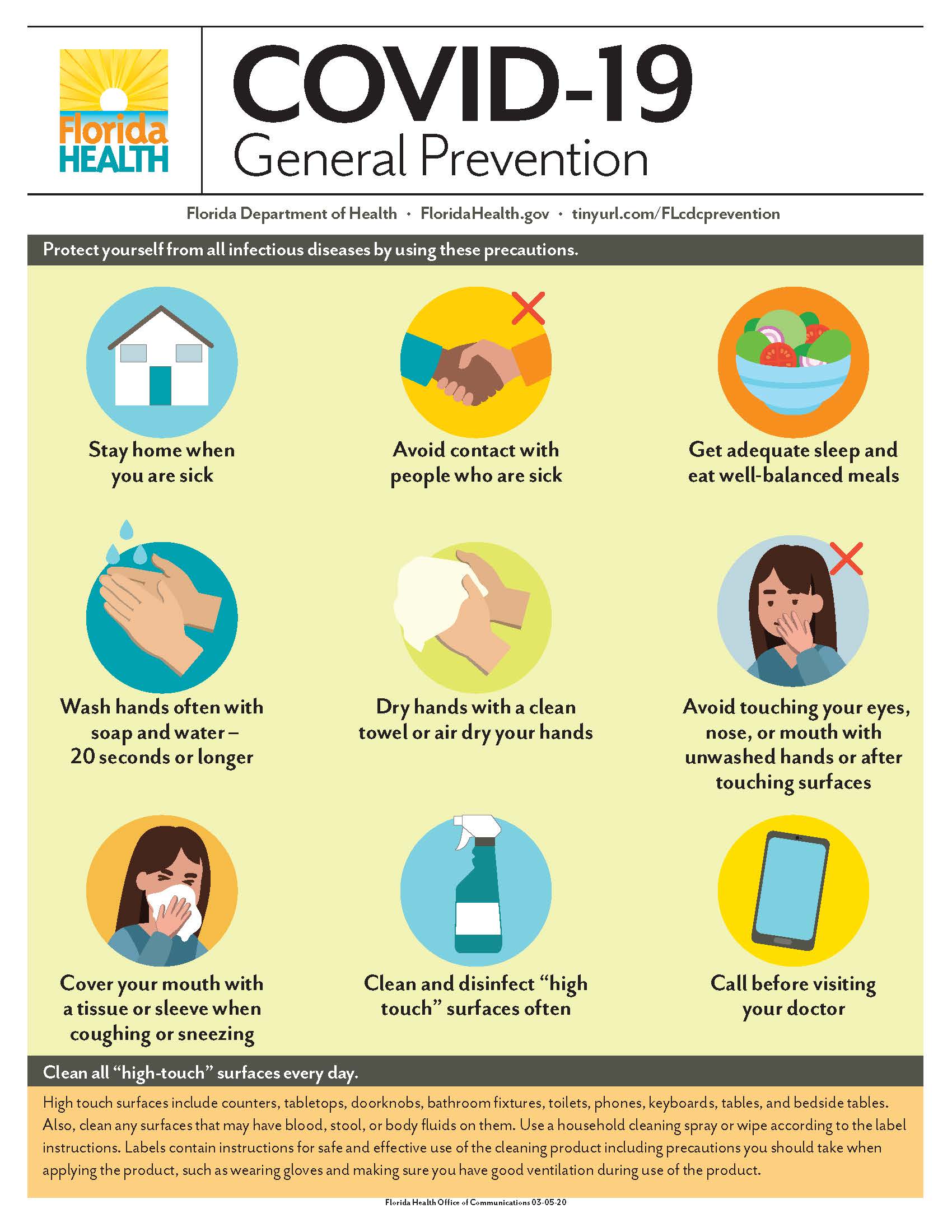 Covid-19 information: floridahealth.gov