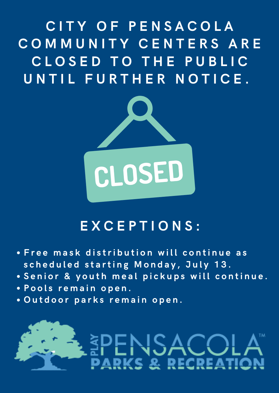 Community Center closure