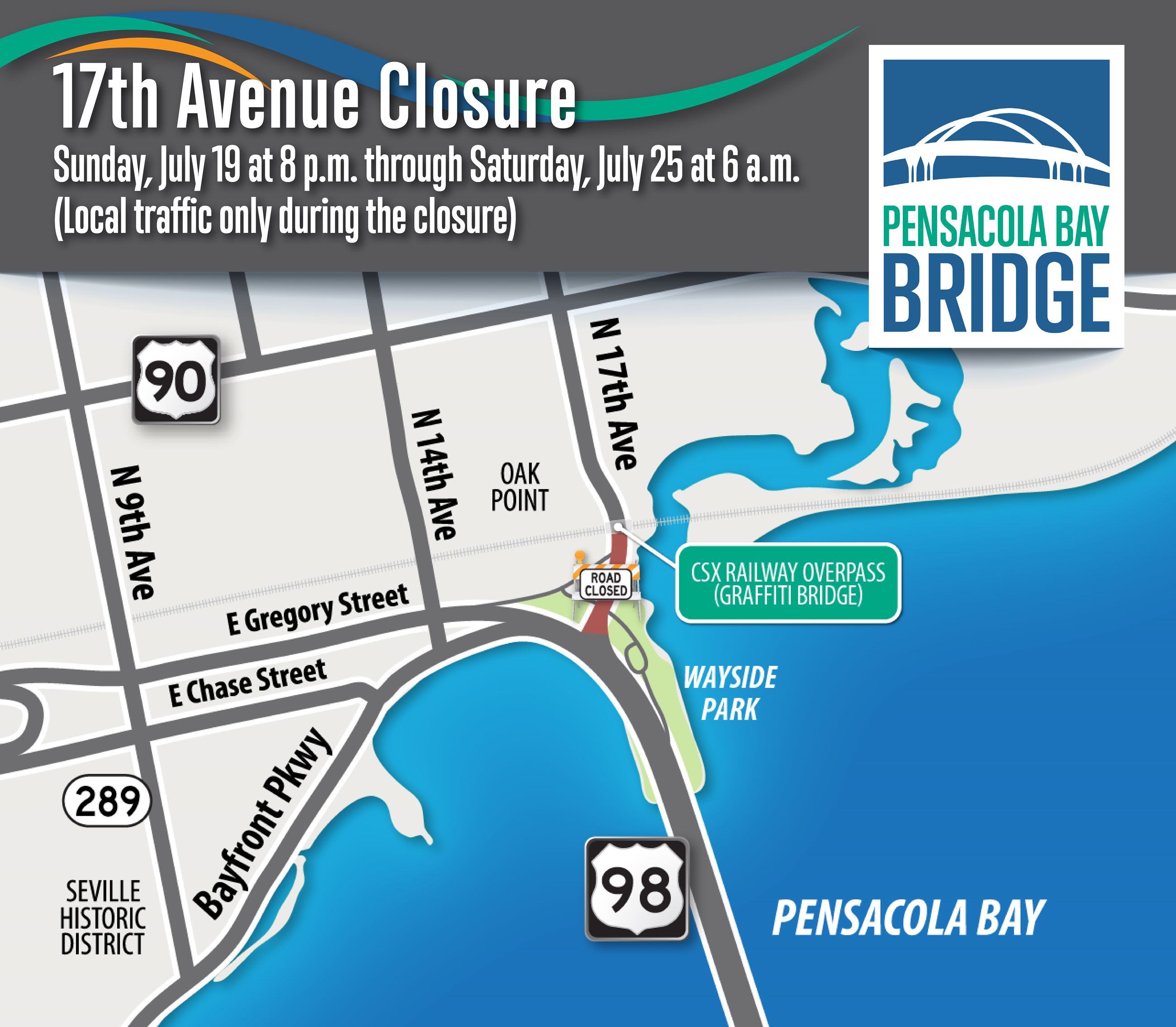 17th Avenue Closure July 19-25 