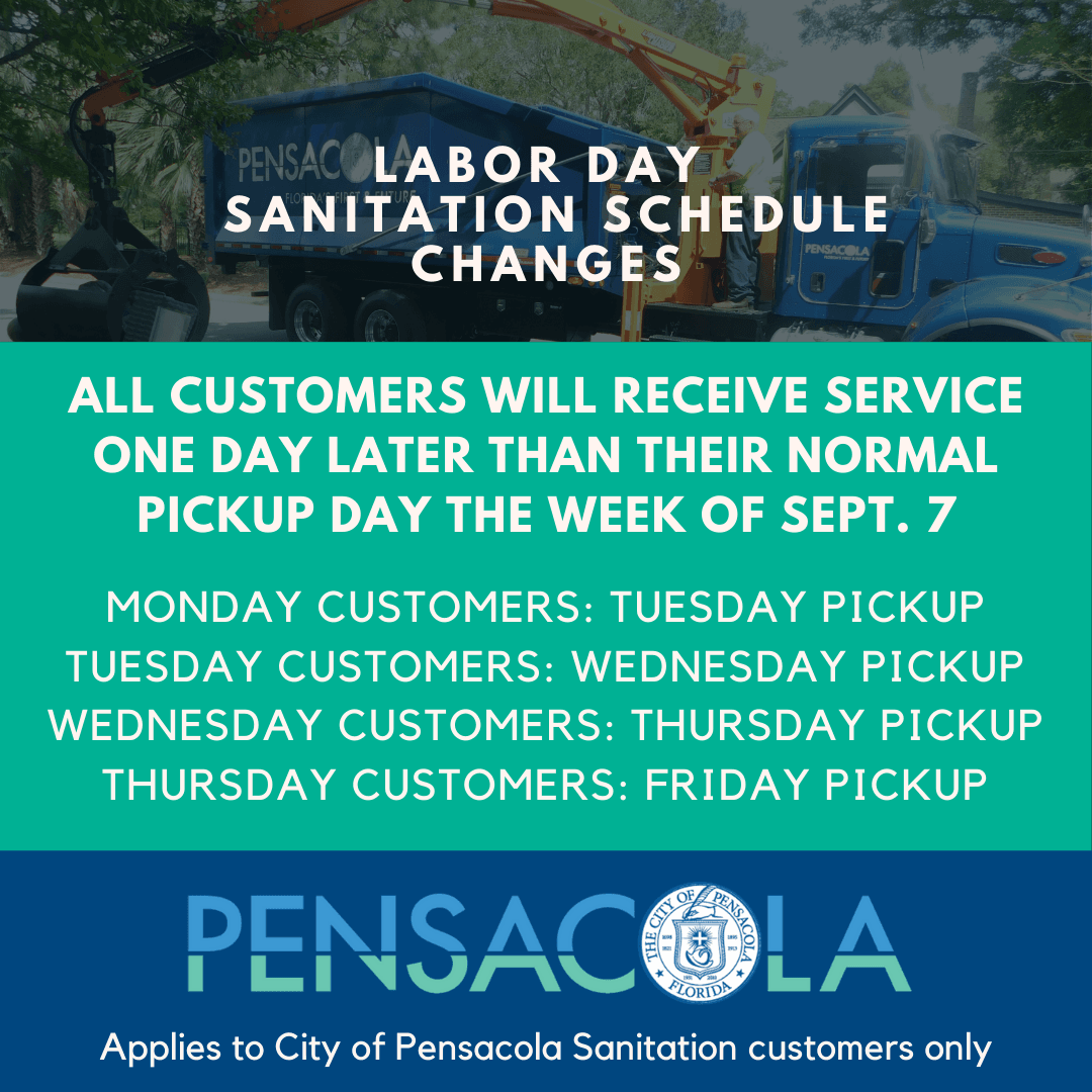Labor Day Sanitation Changes