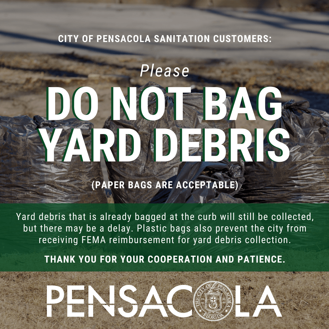 Please do not bag yard debris