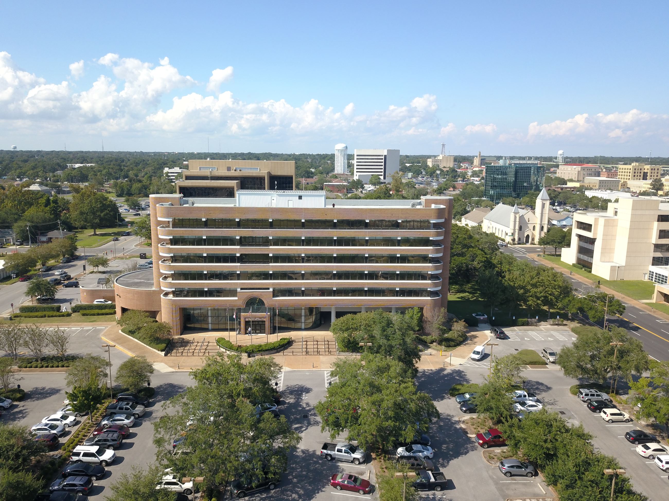 city hall aerial