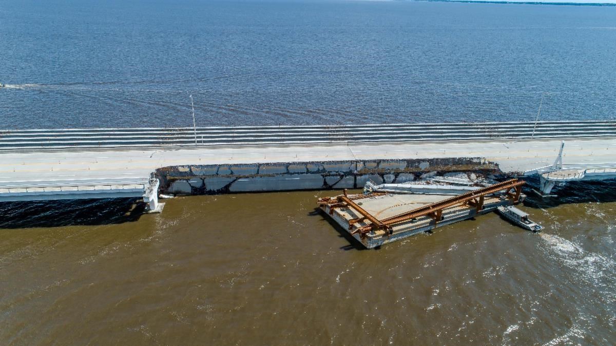 Pensacola Bay Bridge damage