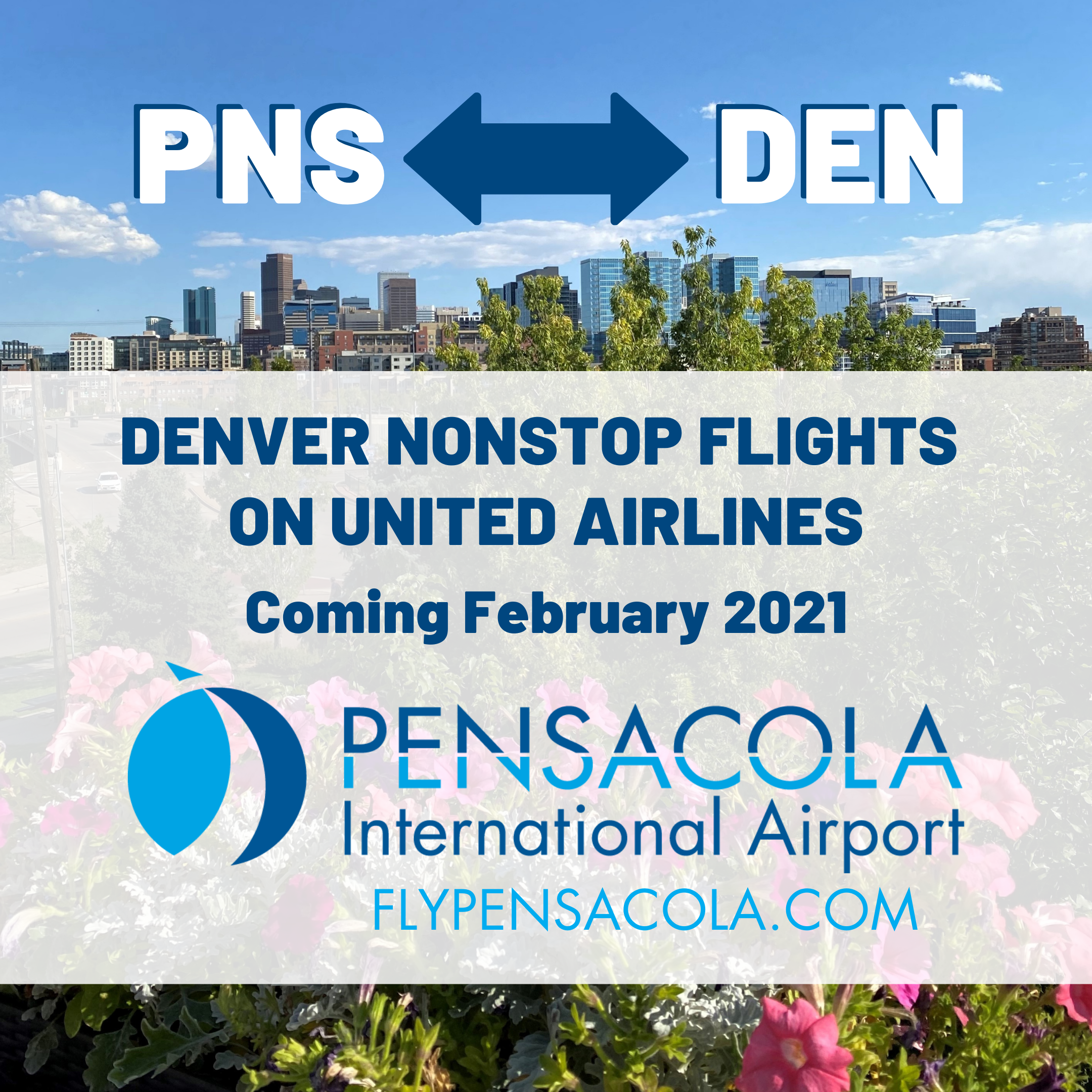Nonstop flights to Denver coming to PNS February 2021