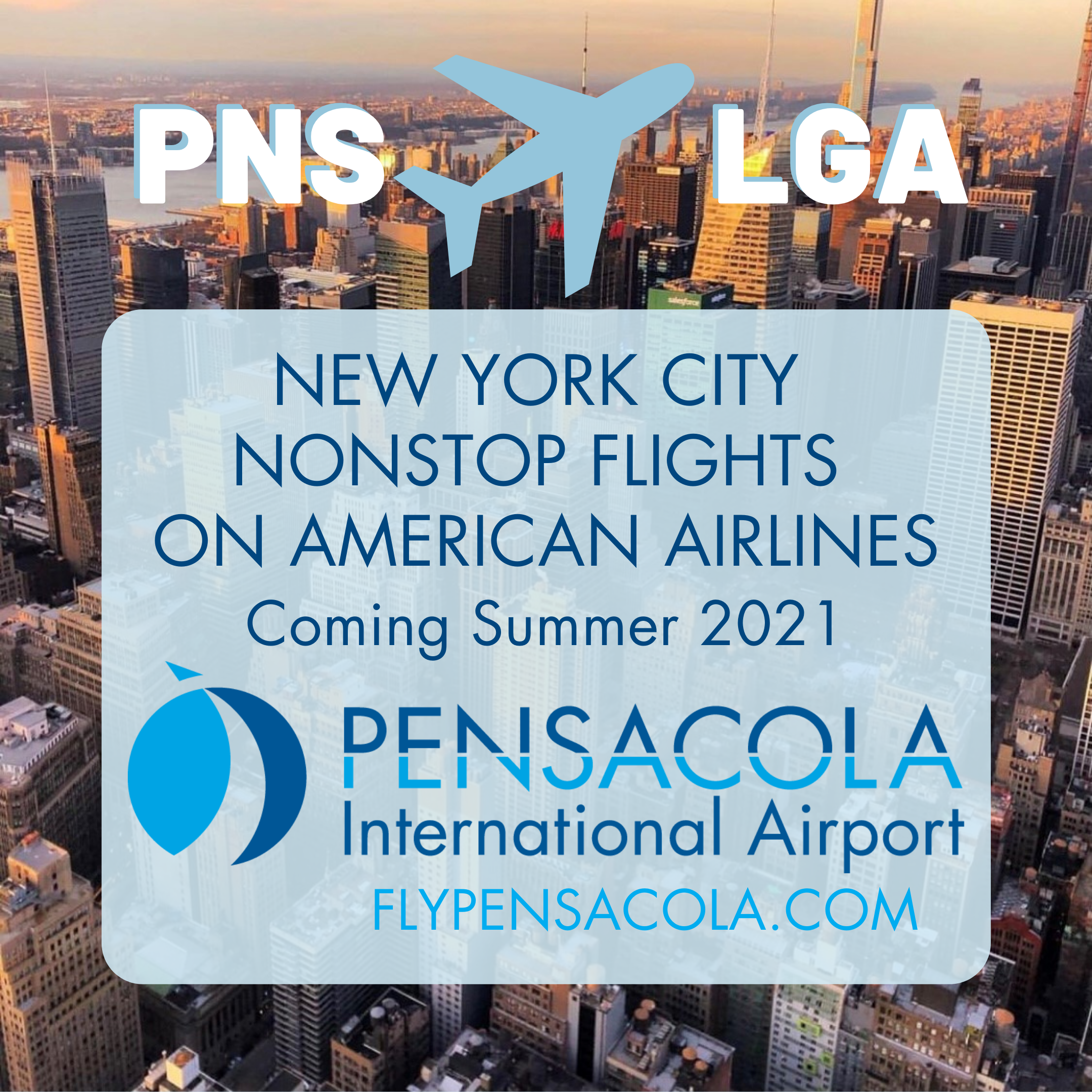 Nonstop flights to NYC coming to PNS summer 2021