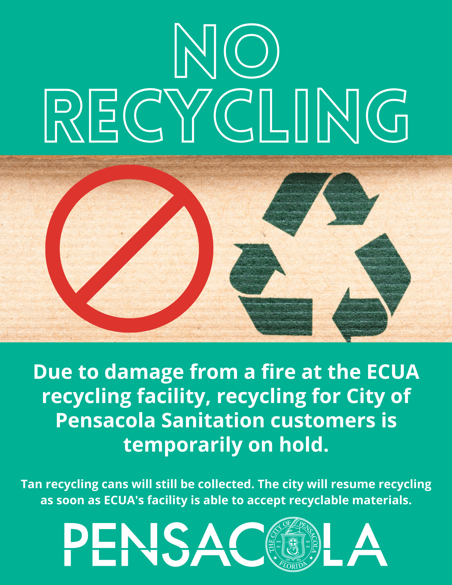no recycling