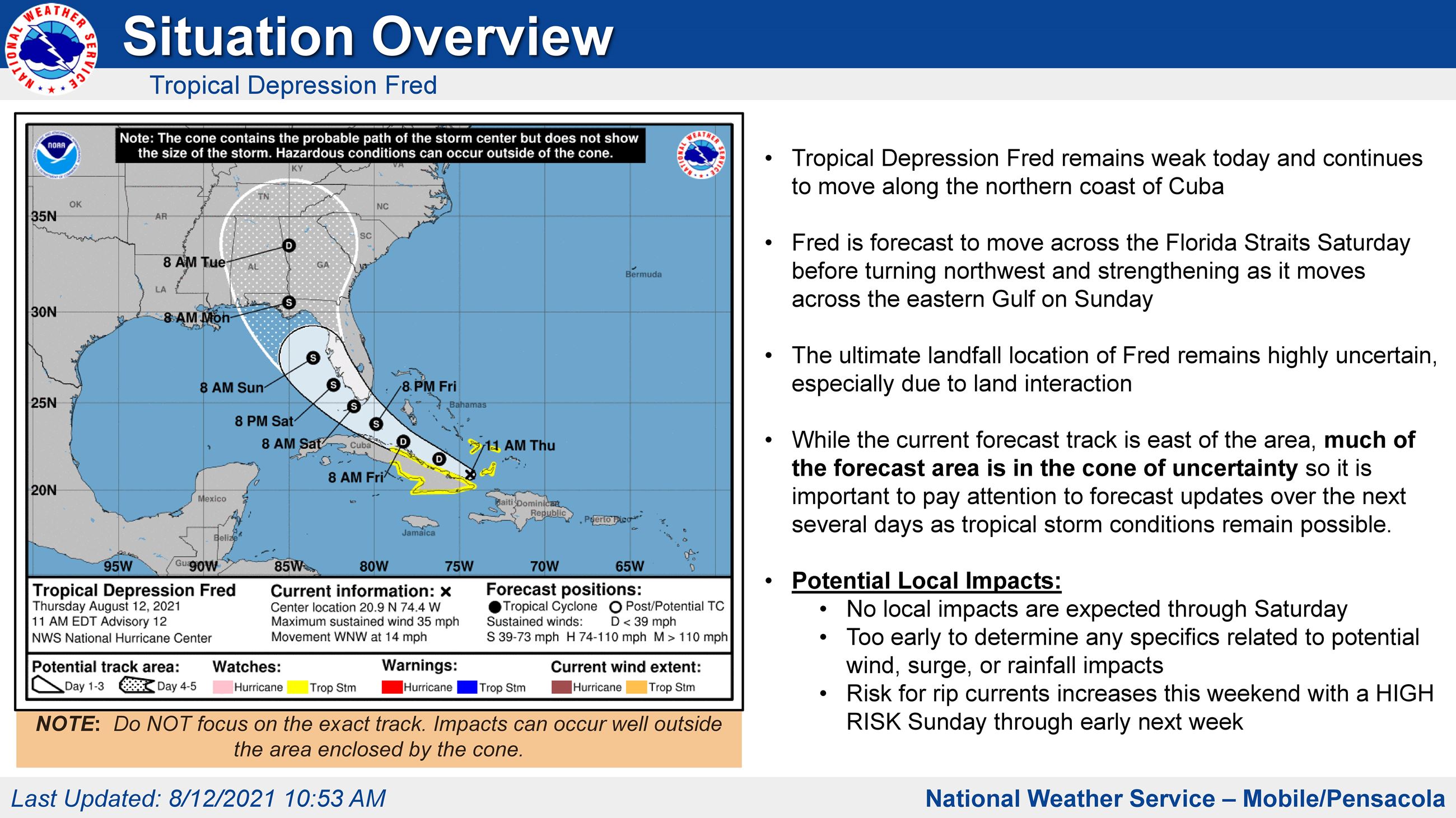 Tropical Depression Fred