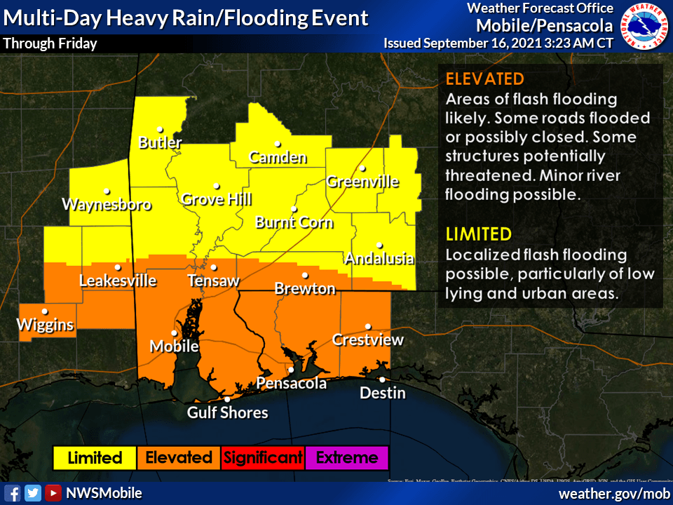 Flood map