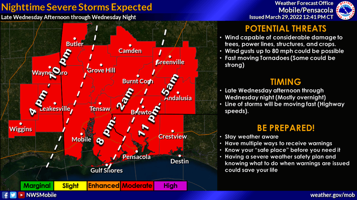 severe weather map