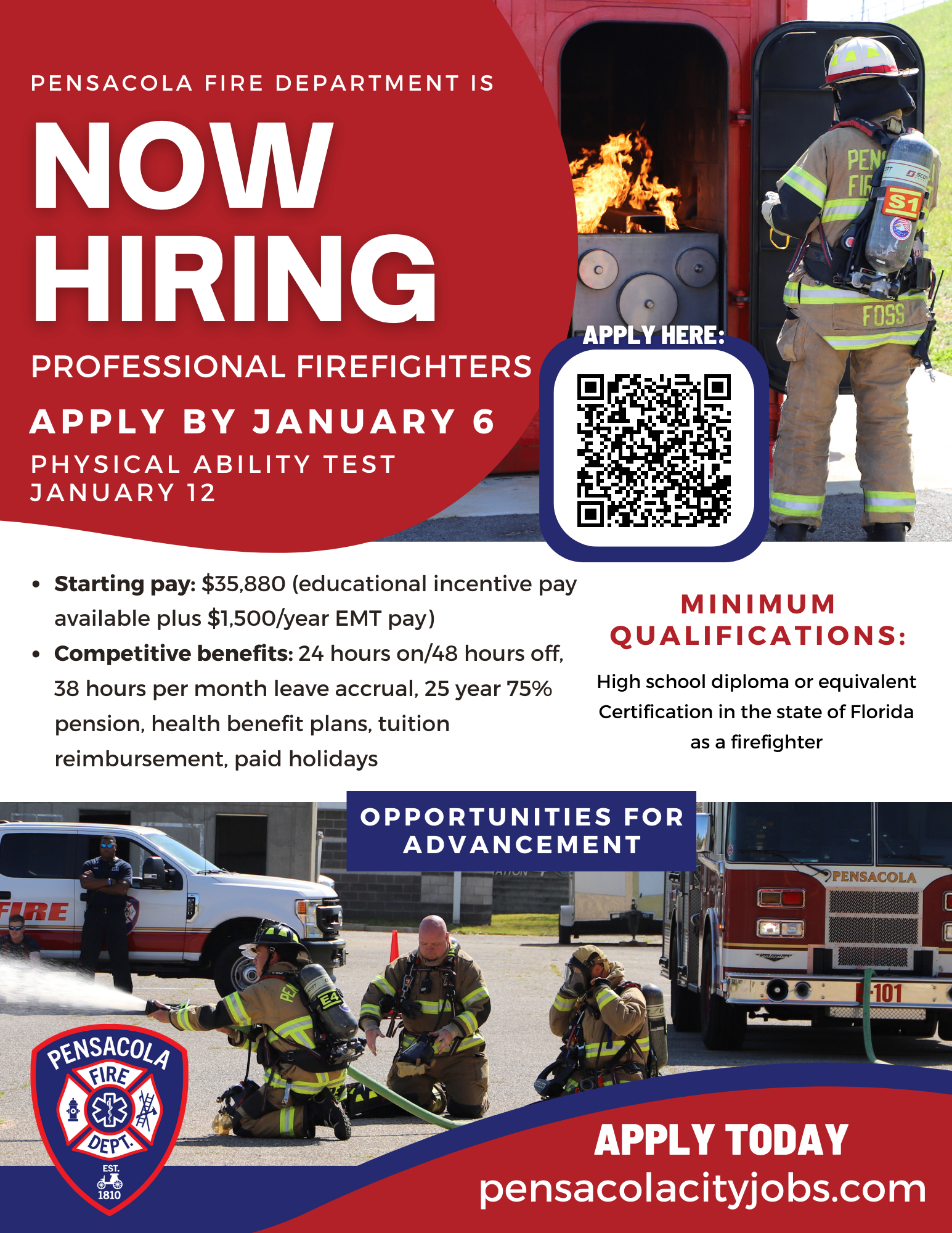 Professional Firefighter flyer