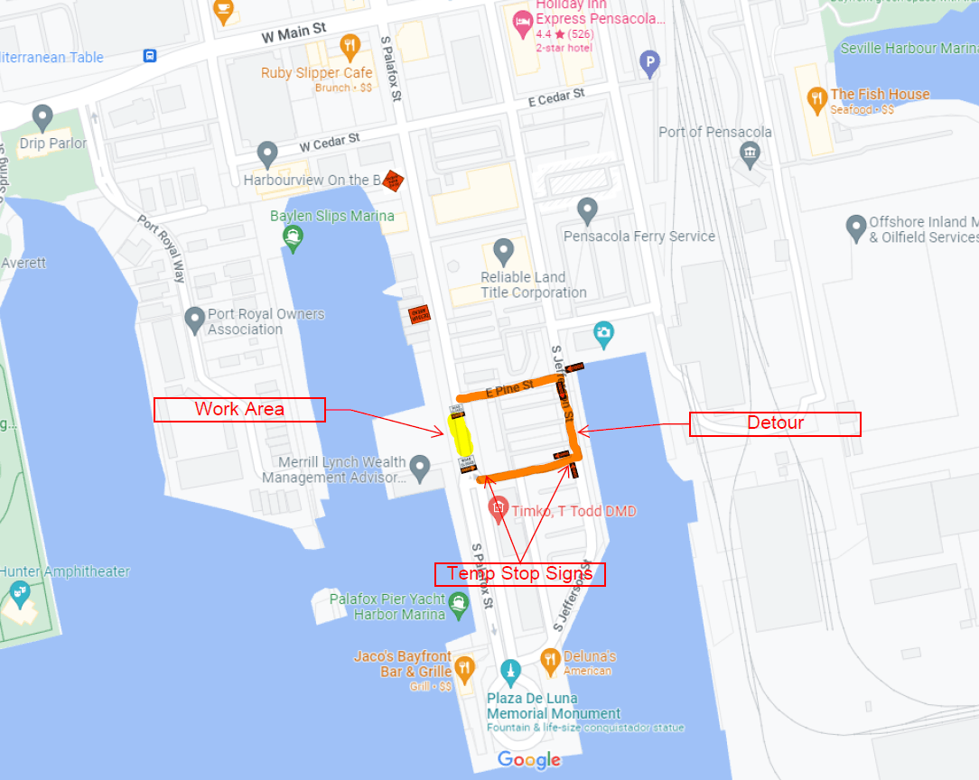 Admirals Row map