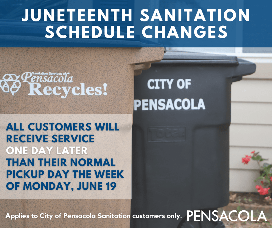 Juneteenth Sanitation Schedule Changes 