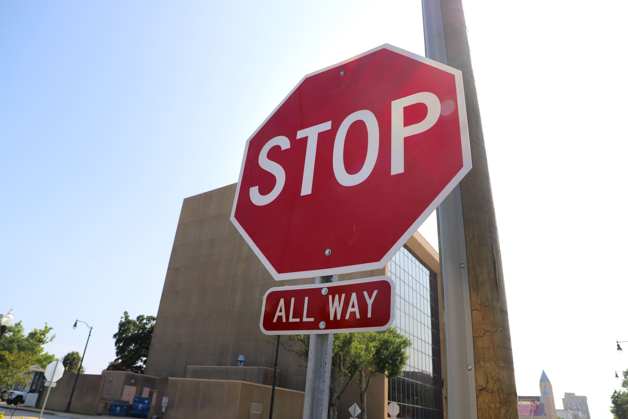 All-way stop sign