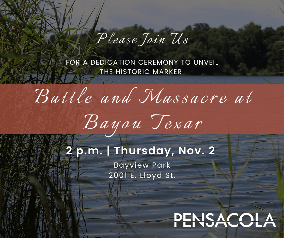 Bayou Texar Historic Marker Dedication Invitation Nov. 2