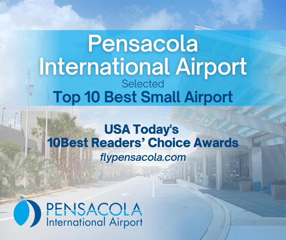 Pensacola International Airport Readers Choice Awards Graphic