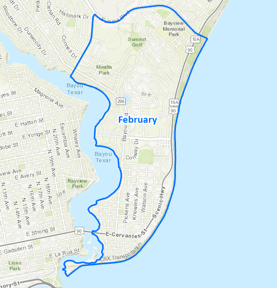 February 2024 Neighborhood Cleanup Map