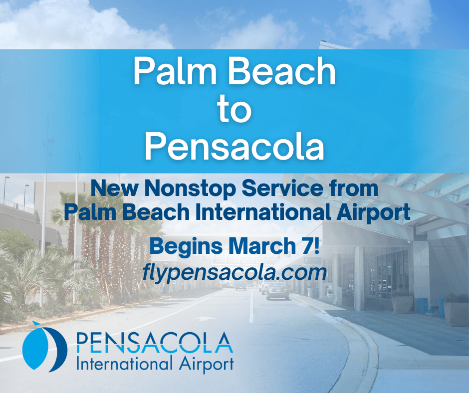 New Nonstop Flights from Palm Beach to Pensacola