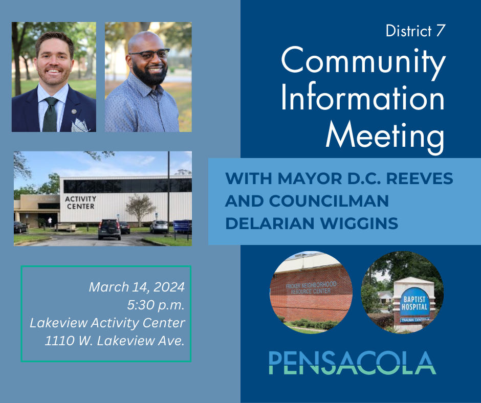 Community Information Meeting for District 7 planned for March 14th.