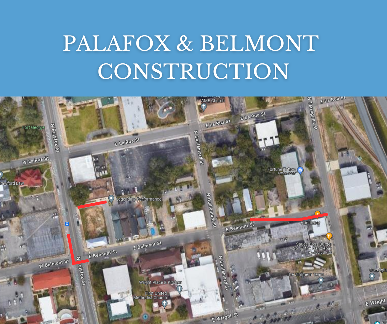 Palafox and Belmont Att Construction