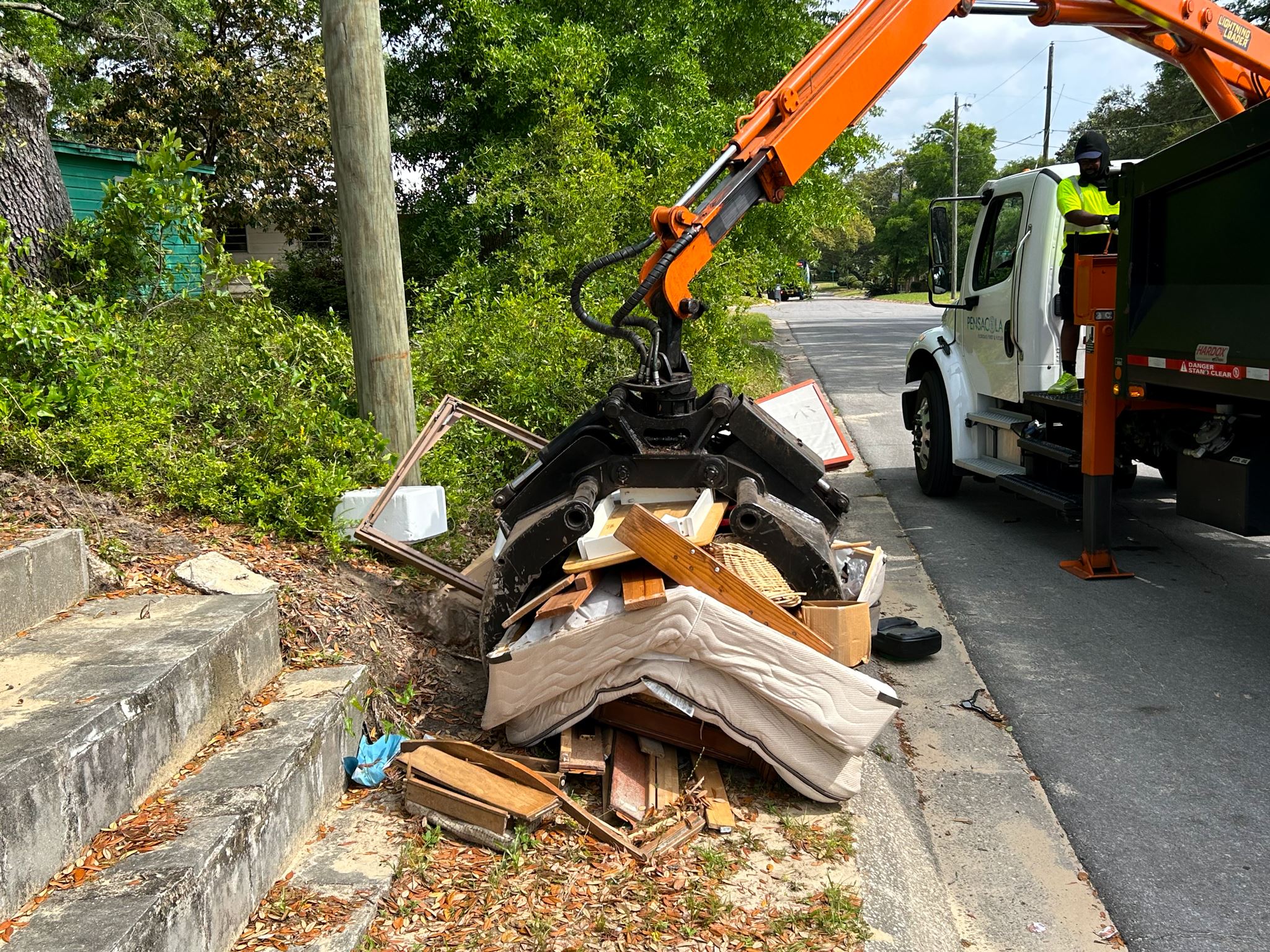 April 2024 Mayor's Neighborhood Cleanup pile