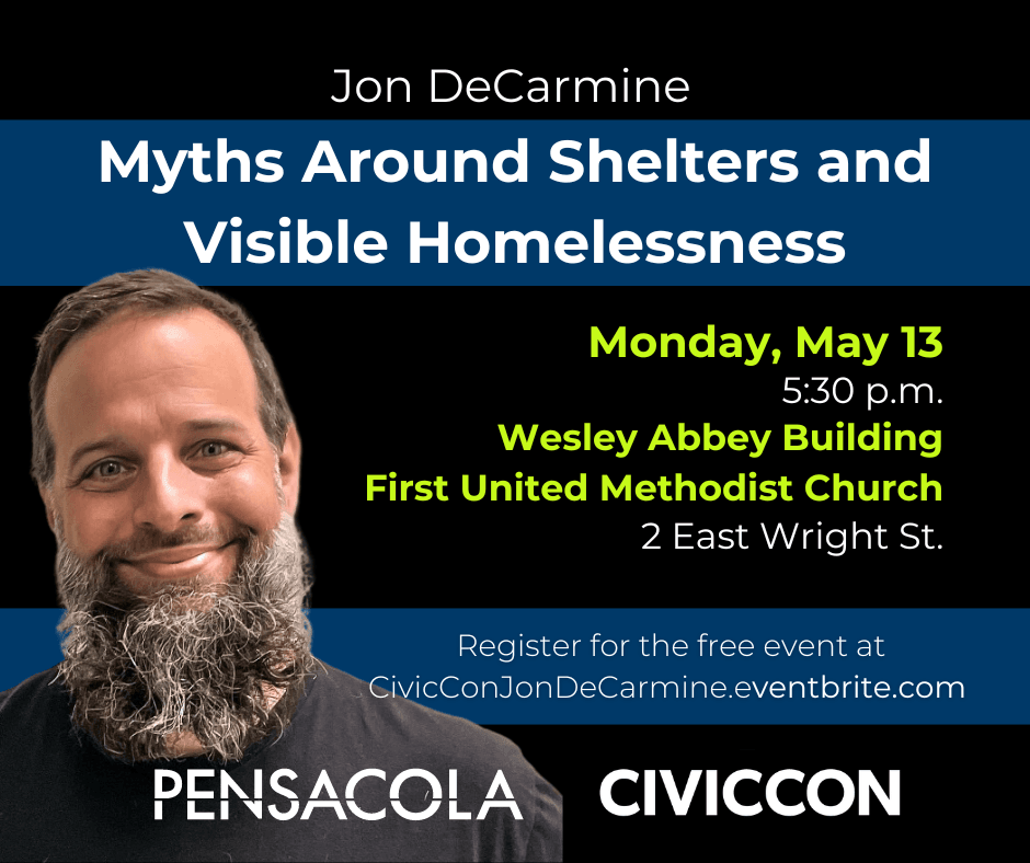 Jon DeCarmine speaks at CivicCon Monday, May 13 at 5:30 pm