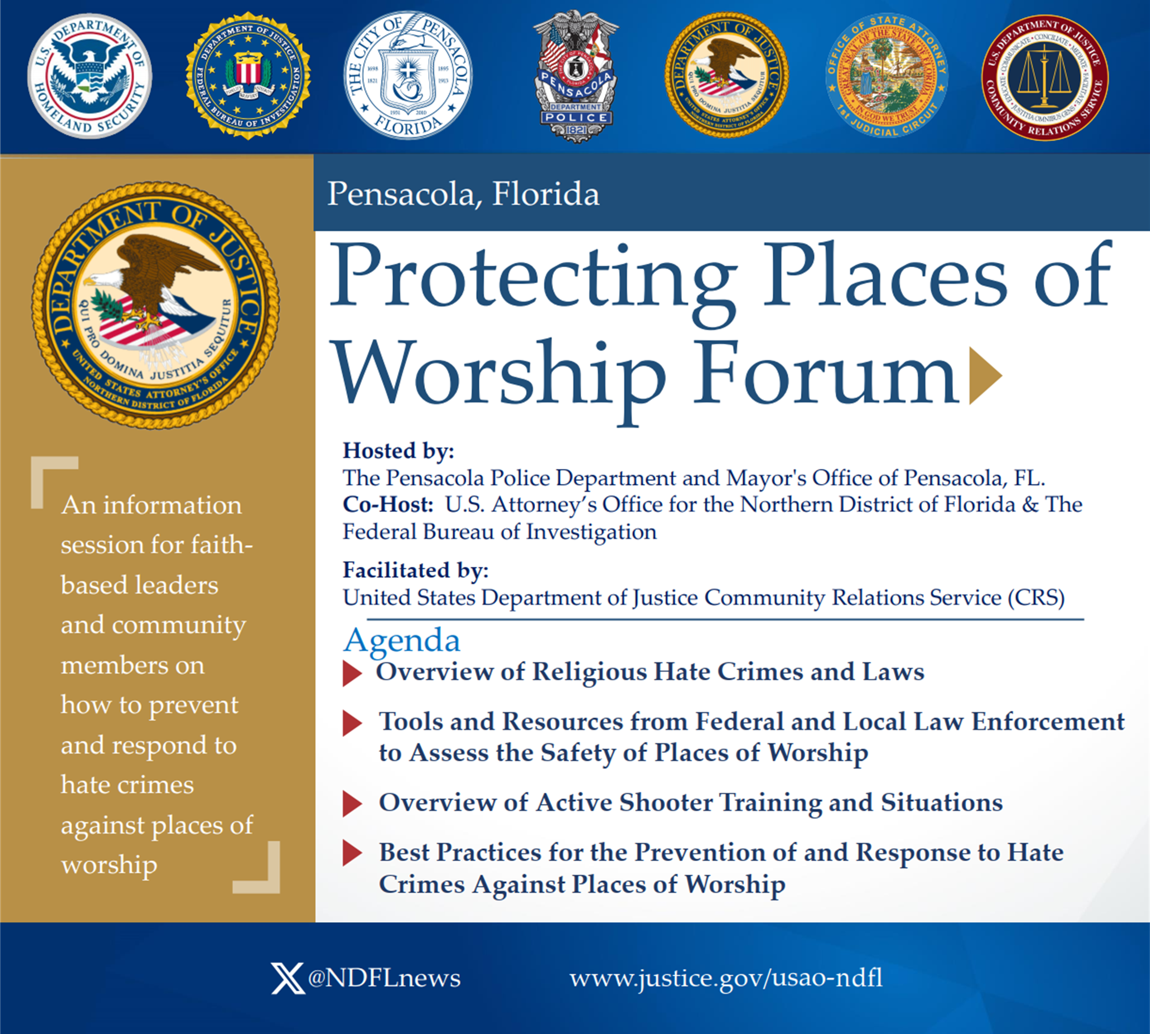 Protection Places of Worship Forum registration is now open