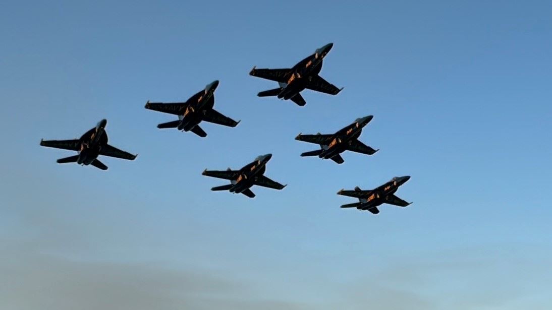 Blue Angels in formation