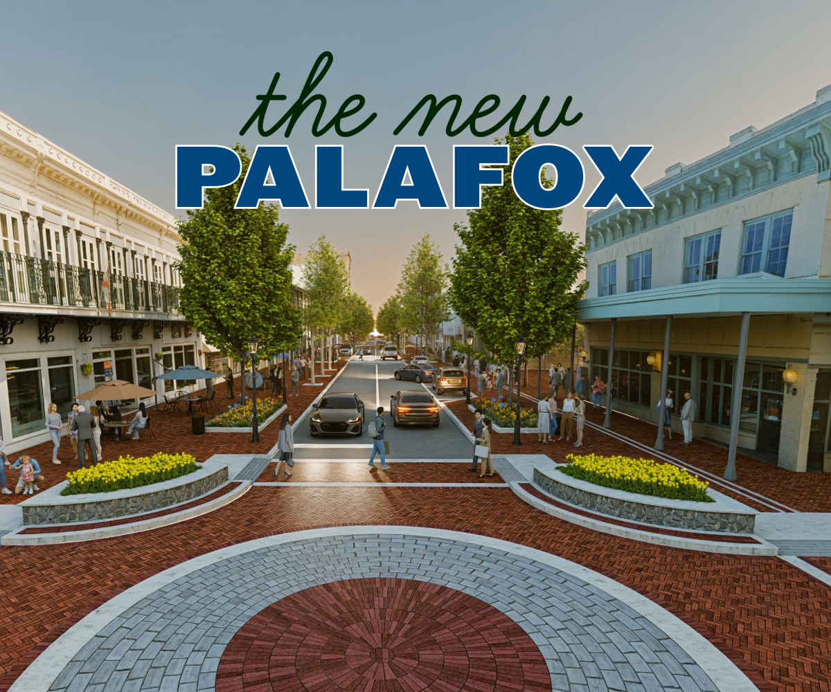 The New Palafox concept design at Romana Street and Palafox Street.