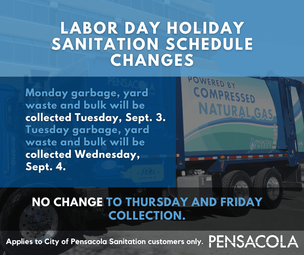 2024 Labor Day Sanitation Schedule 