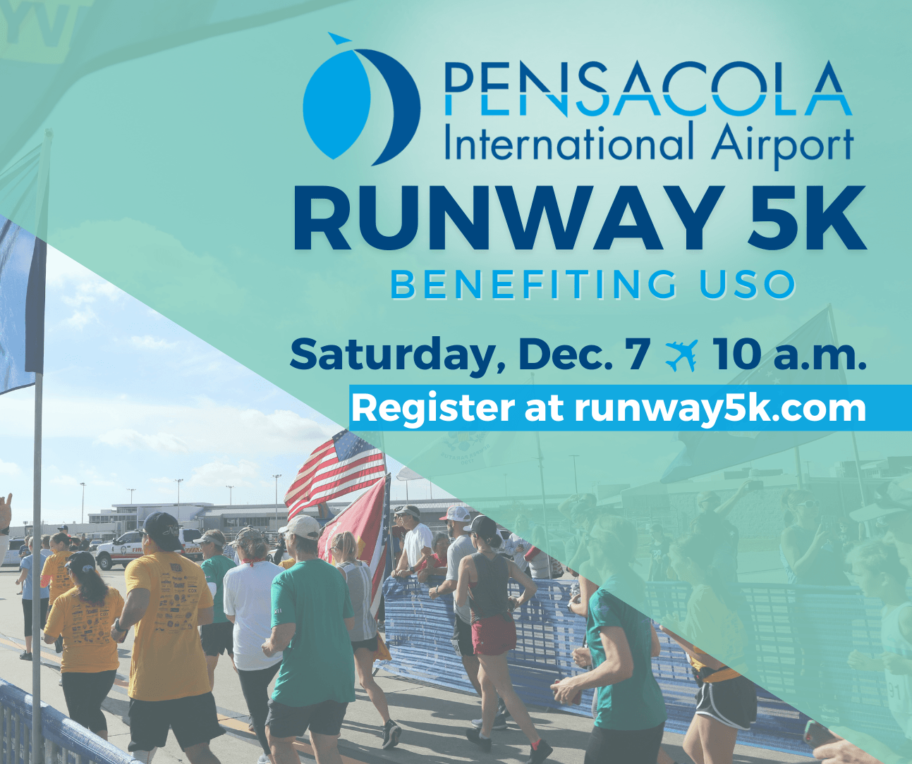 12th Annual Pensacola International Airport Runway 5K Benefitting USO Northwest Florida December 7