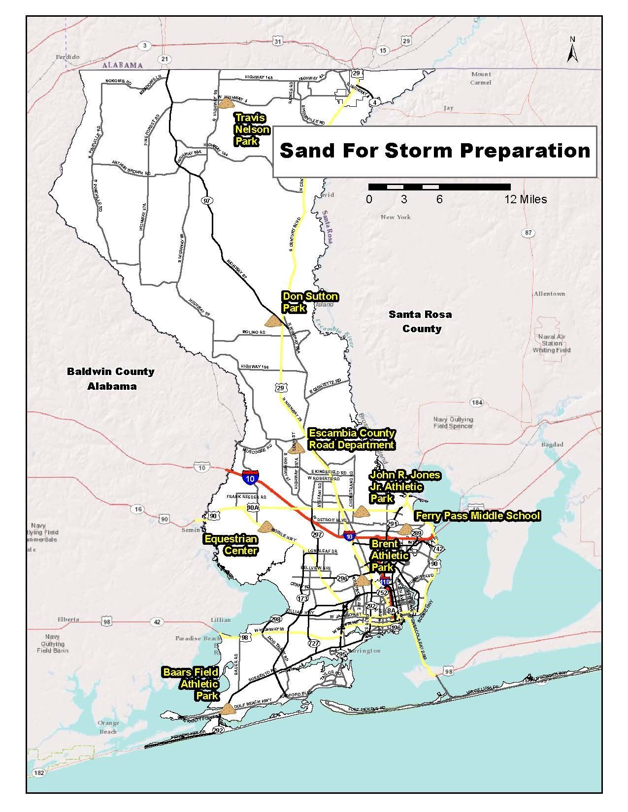 Escambia County Sandbags September 23