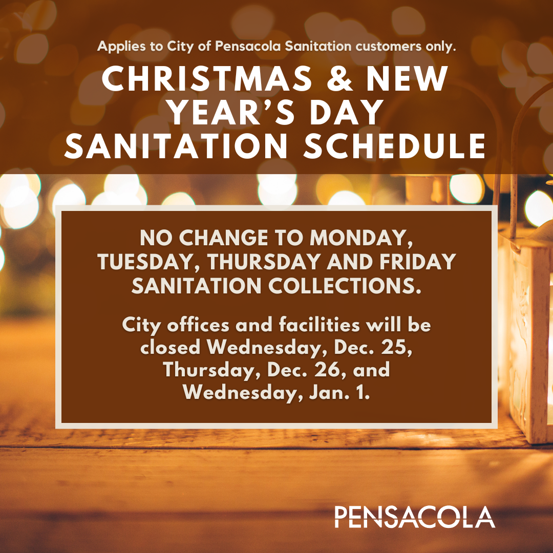 2024 Christmas and New Year's Day Sanitation Changes
