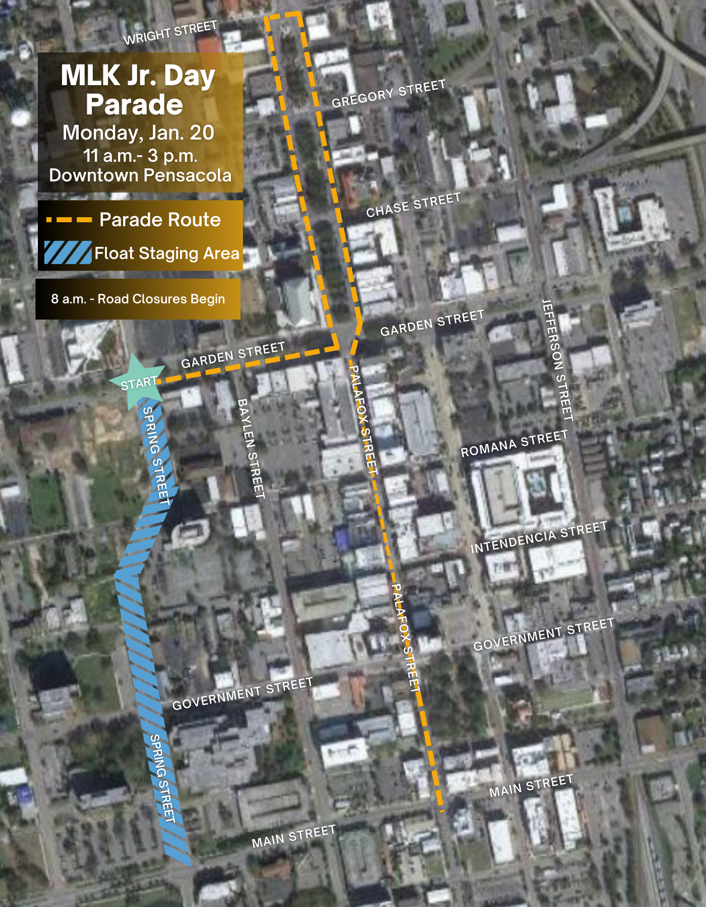 2025 MLK Parade Route